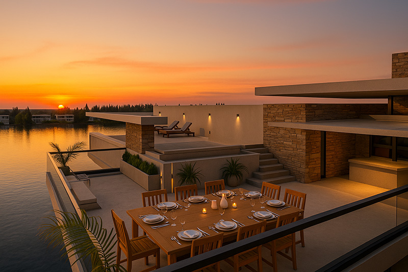 Muelle para actividades náuticas sin motor